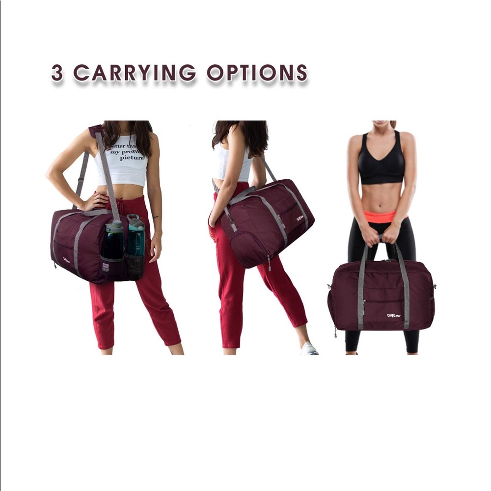 GYM/SPORTS Bag foldable Wet pocket Shoes carrier - Picture 4 of 8
